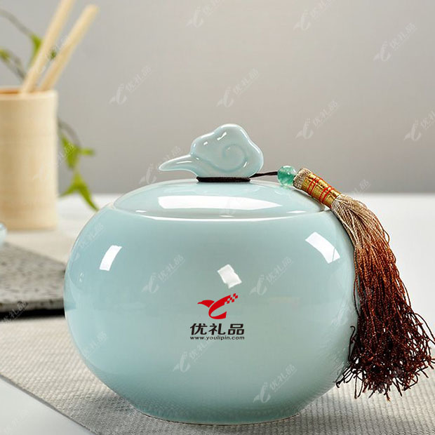 龙泉青瓷茶叶罐 