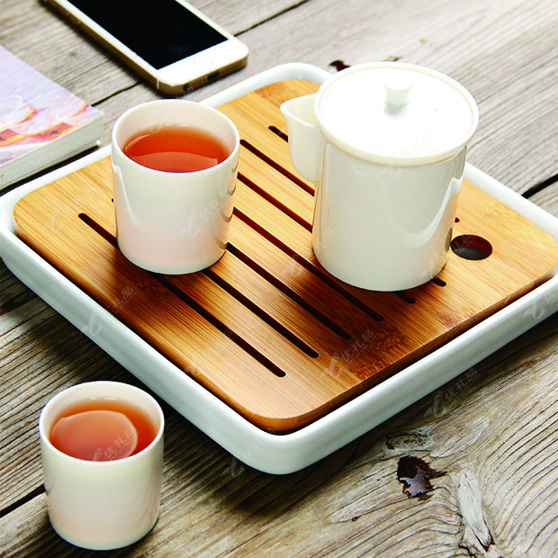 玉瓷便携式旅行茶具套装