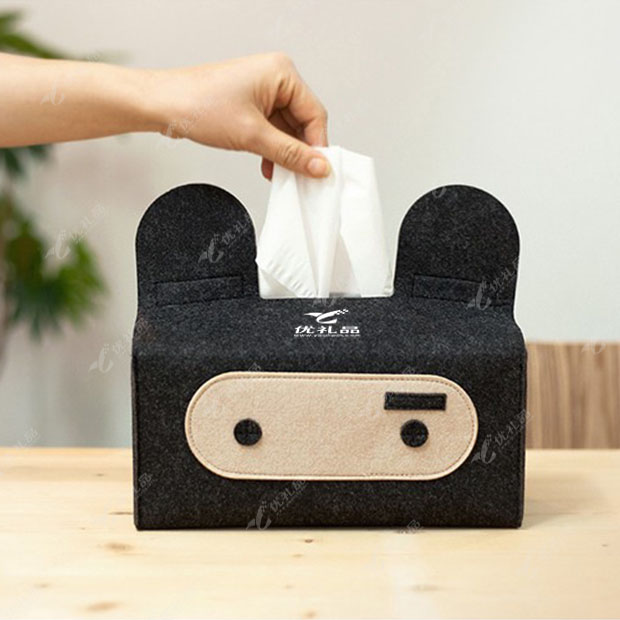 创意可爱忍者毛毡纸巾盒