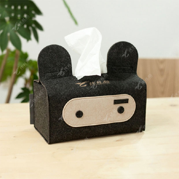 创意可爱忍者毛毡纸巾盒