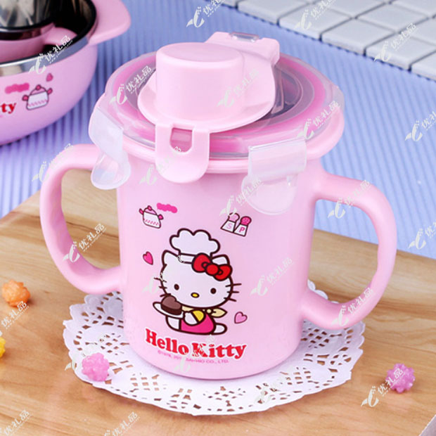 乐扣乐扣Hello Kitty不锈钢儿童吸管杯
