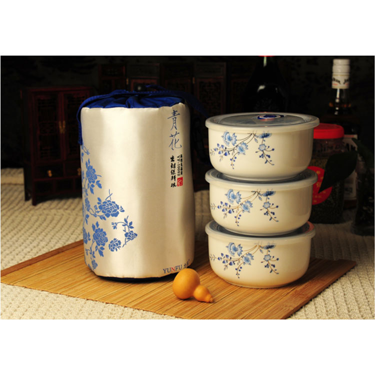 青花瓷寒舍布衣系列  冰包式密封保鮮碗