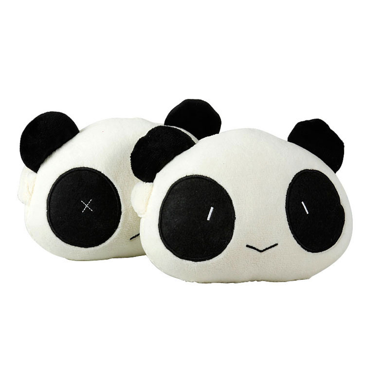 升级加厚可爱熊猫头枕 创意头枕 汽车颈枕定制