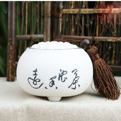 雪花釉茶葉罐 陶瓷儲茶罐 