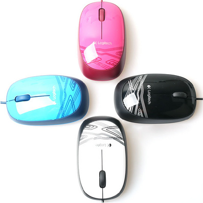 Logitech罗技光电有线鼠标 笔记本鼠标 有线USB鼠标