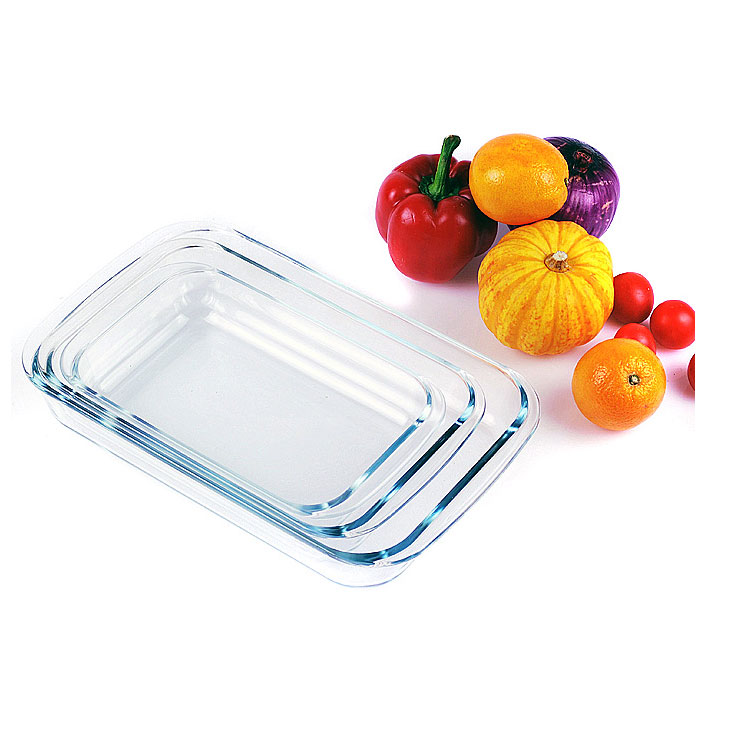 高品质钢化玻璃烤盘 可用微波炉 菜盘