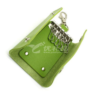 时尚皮质钥匙包男女式便携钥匙扣钱包促销礼品定制可印LOGO
