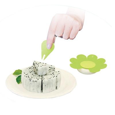 第6金创意水果叉子套裝花型环保食品小叉子厨房工具定制