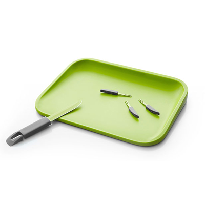 多功能刀叉组合切菜板便携抗菌砧板辅食小案板