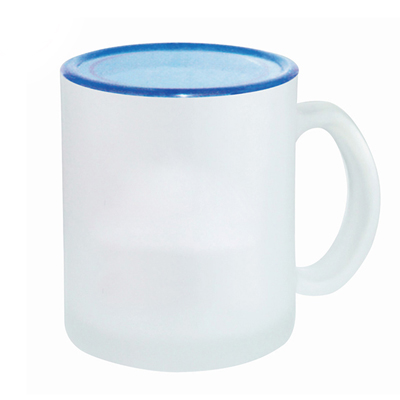 磨砂杯玻璃马克杯 定制礼品水杯茶杯子 带把 批发定做广告杯印字