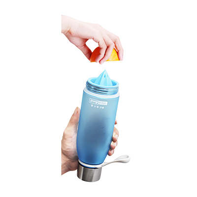 韩版柠檬杯子安全食品级PC塑料运动花茶水杯定制 夏季必备果汁杯耐高温 