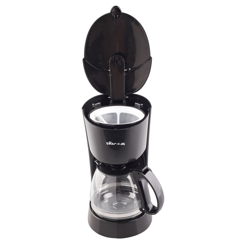 Bear/小熊咖啡机家用 防滴漏旋转式迷你美式全自动小型煮咖啡壶 篮色、黑色