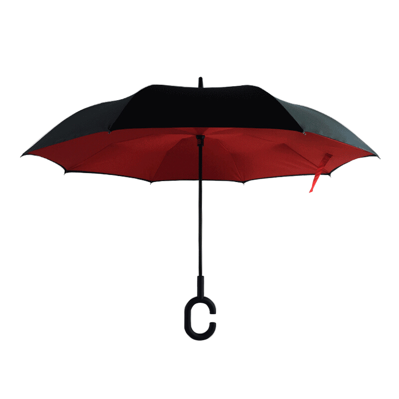 反向傘免持式雨傘C型晴雨傘汽車專用雨傘定制
