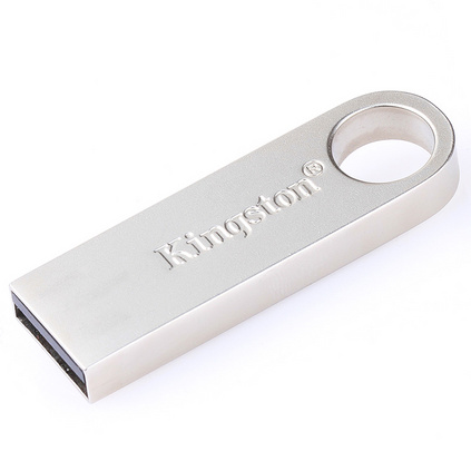 金士頓（Kingston）DT SE9H 8GB 金屬U盤 銀色亮薄 