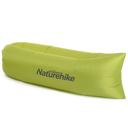 NH户外充气沙发 空气口袋沙发 便携式充气垫沙滩懒人沙发充气床 210T 绿色