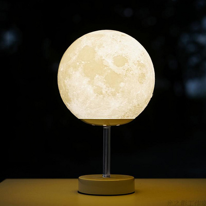 3D打印觸摸板創意個性定制月球燈15CM