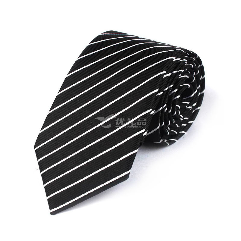 韩版商务7cm正装领带 男士涤纶丝领带定制