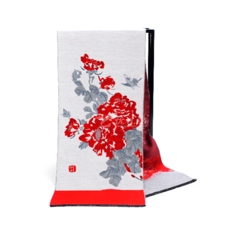 主題文化定織圍巾中國風圍巾定制