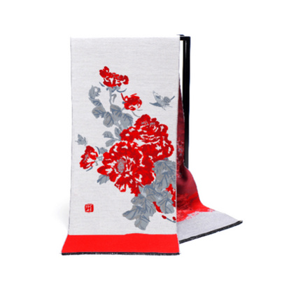 主題文化定織圍巾中國風圍巾定制