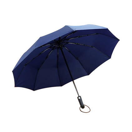 全自动雨伞折叠双人加大防风十骨三折伞商务礼品广告伞定制