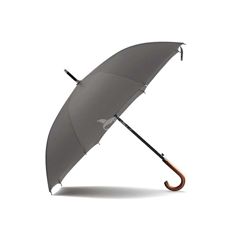 OLYCAT雙人傘木柄彎把長款自動傘 男式商務晴雨傘 純色防風大傘定制