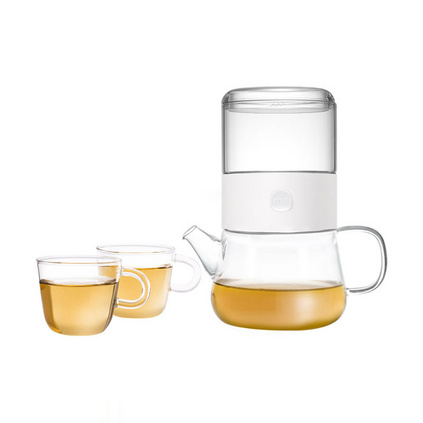 哲品派杯分享套装一壶两杯玻璃2人功夫茶具套装定制