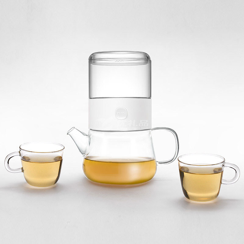 哲品派杯分享套装一壶两杯玻璃2人功夫茶具套装定制