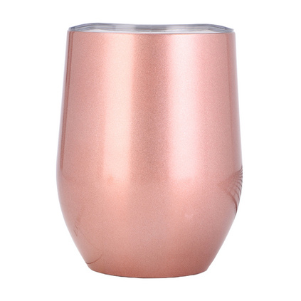 創意蛋殼杯不銹鋼保溫杯亞馬遜爆款創意個性時尚馬克杯定制