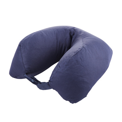 英國TravelBlue/藍旅全棉u型枕飛機高鐵旅行枕 天然柔軟灰鴨絨鴨毛填充護頸枕定制