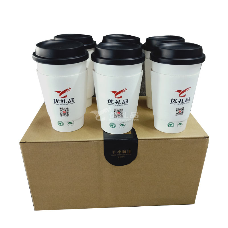 优礼品倾情推出 有机认证咖啡（小罐装）三种风味可供选择 手冲咖啡杯定制 6杯/盒 
