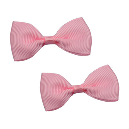 粉色螺紋帶 蝴蝶結絲帶定做兒童發圈裝飾 服裝輔料 手工領結織帶定制
