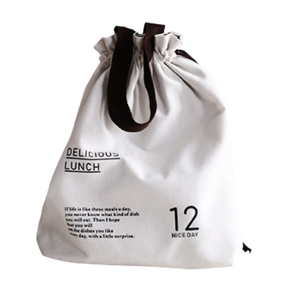 37度生活 原创束口手提便当袋 可爱清新手提包 时尚环保袋定制