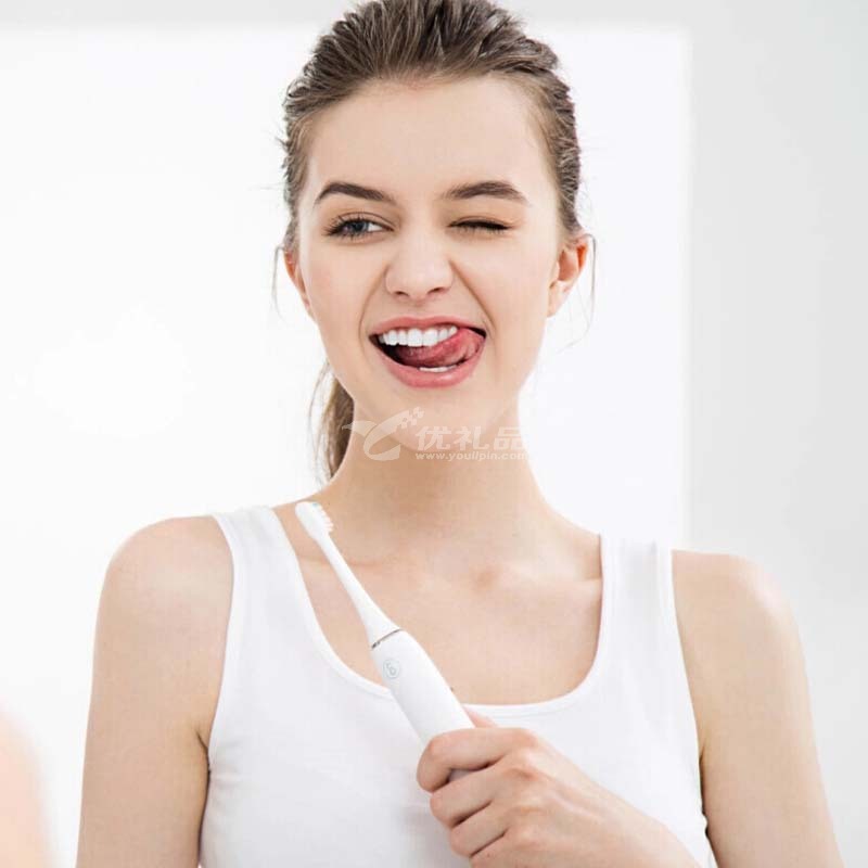 小米有品 素士 (SOOCAS) 白金版電動牙刷口腔護理 聲波震動精小米白色牙刷定制