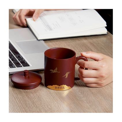 紫砂辦公杯醒茶器茶罐組合 中式文創商務禮品套裝定制