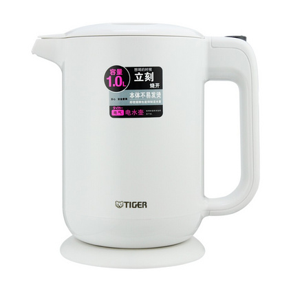 TIGER/虎牌PFY-A10C 1.0L電熱水壺 日本智能速熱開水燒水瓶 不燙手電水壺定制