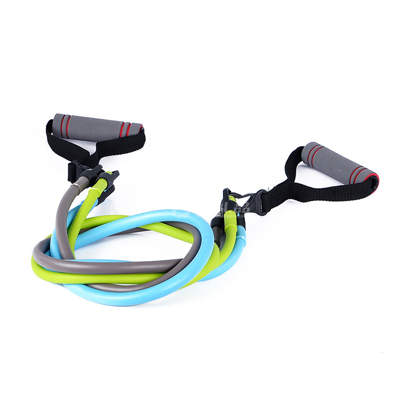 双林拉力胶管套装TPR健身拉力绳绑腿带室内运动健身套装定制