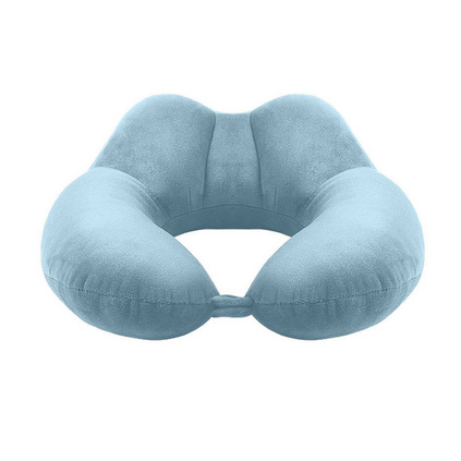 雙駝峰u型枕定制創意記憶棉u型枕頭多功能頸椎護頸枕定制