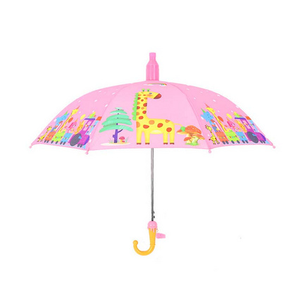 儿童雨伞男女童小孩学生幼儿园晴雨两用半自动长柄安全雨伞定制