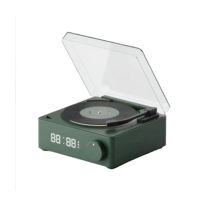 复古唱机X11蓝牙音箱 黑胶无线充电插卡蓝牙音响定制