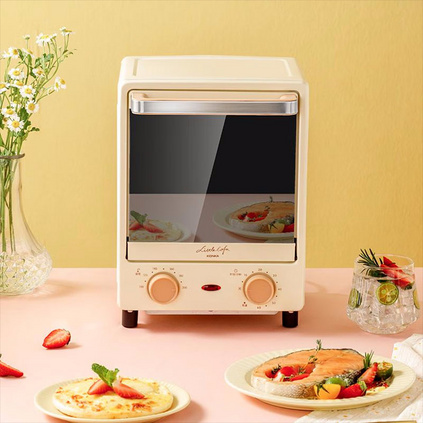 小画仙 家用多功能机械电烤箱12L立式家用迷你小型烘焙烤箱定制