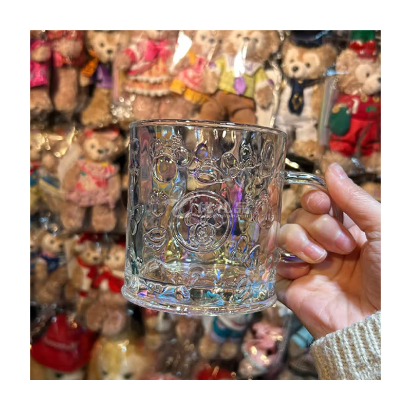 迪士尼炫彩浮雕玻璃杯定制